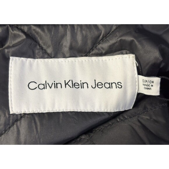 Calvin Klein Womens Snap Front Shirt Jacket Coat SMALL Black Soft Shell NWT - Picture 5 of 10